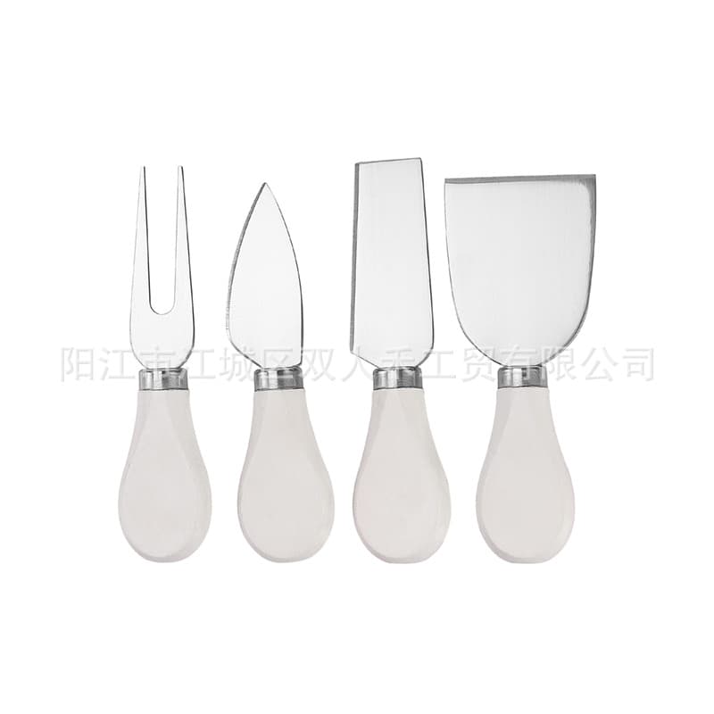 Factory Wholesale Stainless Steel Wooden Handle Cheese Knife Fork Set Cheese Knife Butter Pizza Knife Cake Tool Children's Knife