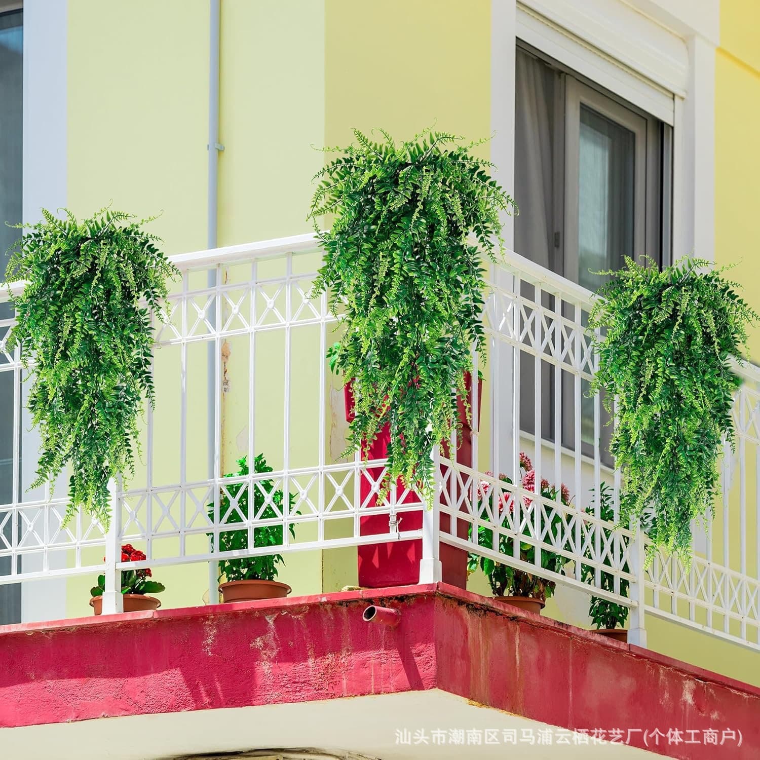 Cross-border Indoor & Outdoor Artificial Greenery Fake Fern Persian Grass Rattan Hanging Vine Decor Plant