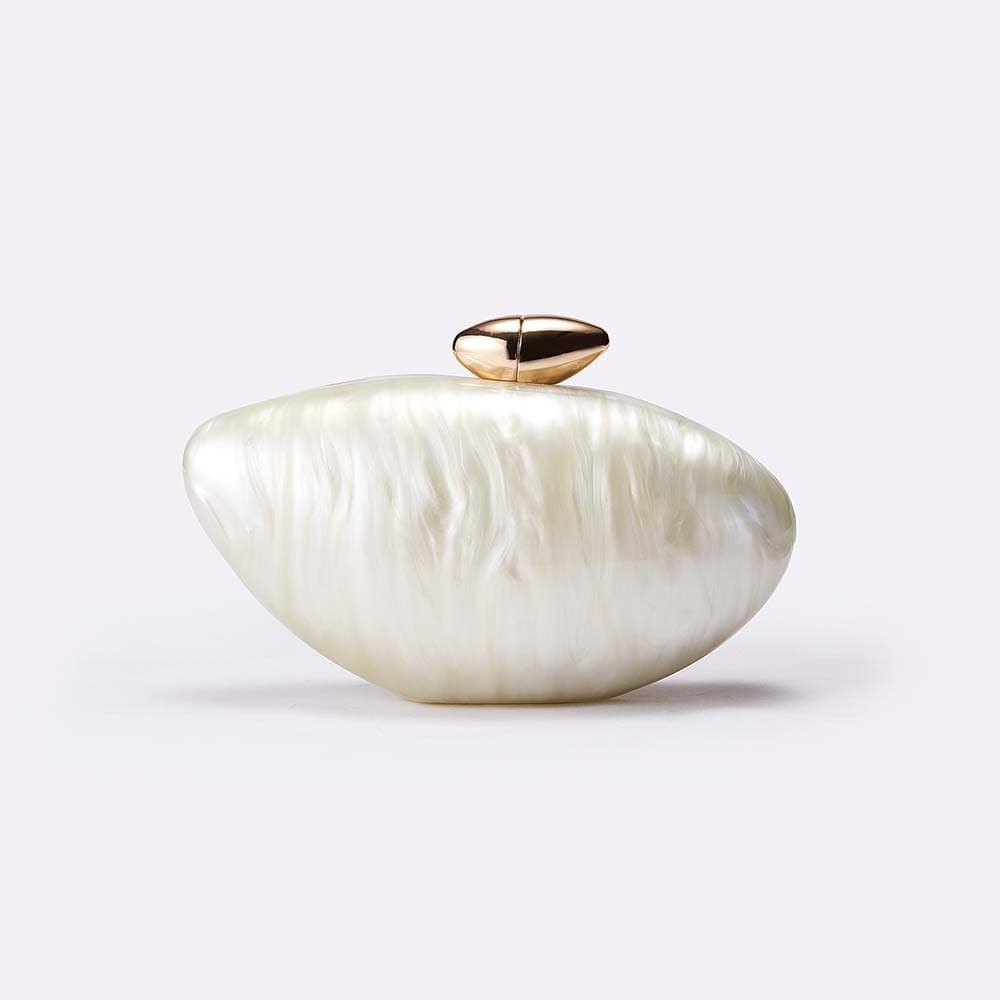 New Transparent Bag for Women, Fashionable Bullet-Shaped Acrylic Simple Evening Bag, Clutch Bag for Women