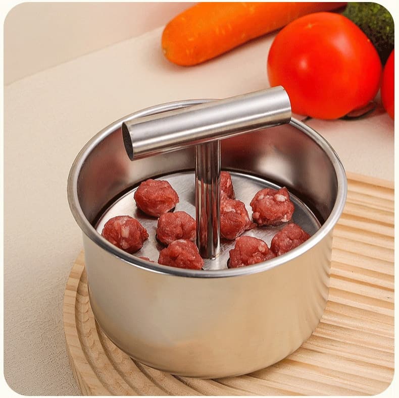 Stainless Steel Household Meatball Maker Kitchen Mold Daily Meatball Fish Ball Production Hassle-Free Tool