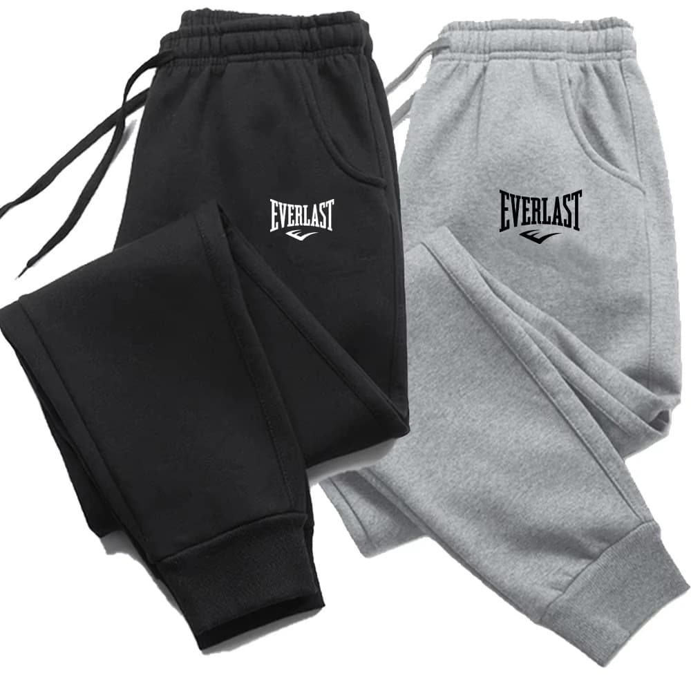 Cross-border Spring and Autumn New Long Pants, EVERLAST Printed Men's and Women's Running Pants, Joggers, Sports Casual Pants for Fitness