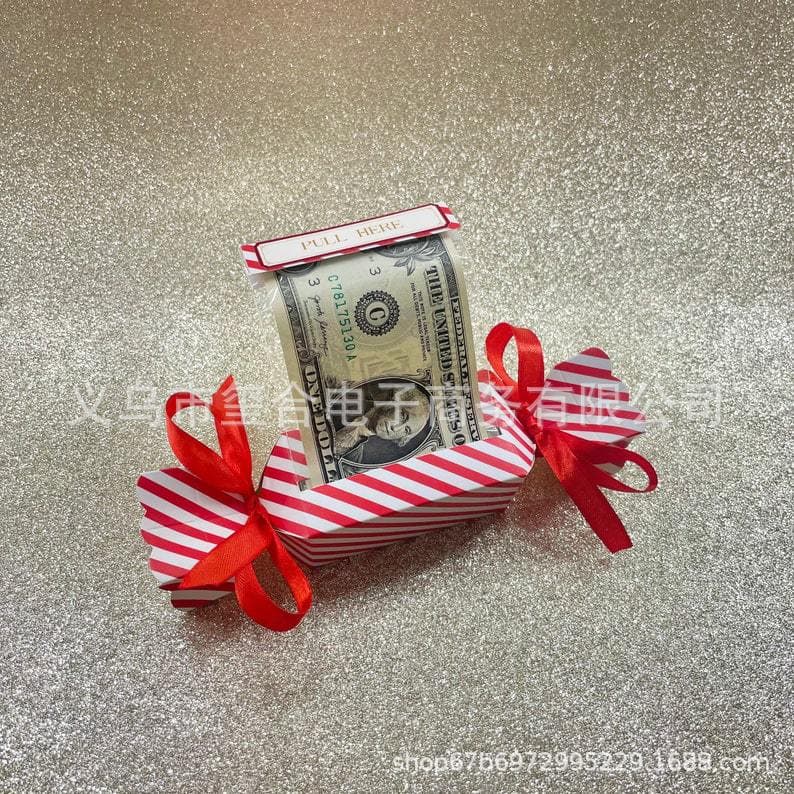 Cross-border Christmas Surprise Money Pull Pouch surprise money pull handbag Christmas gift