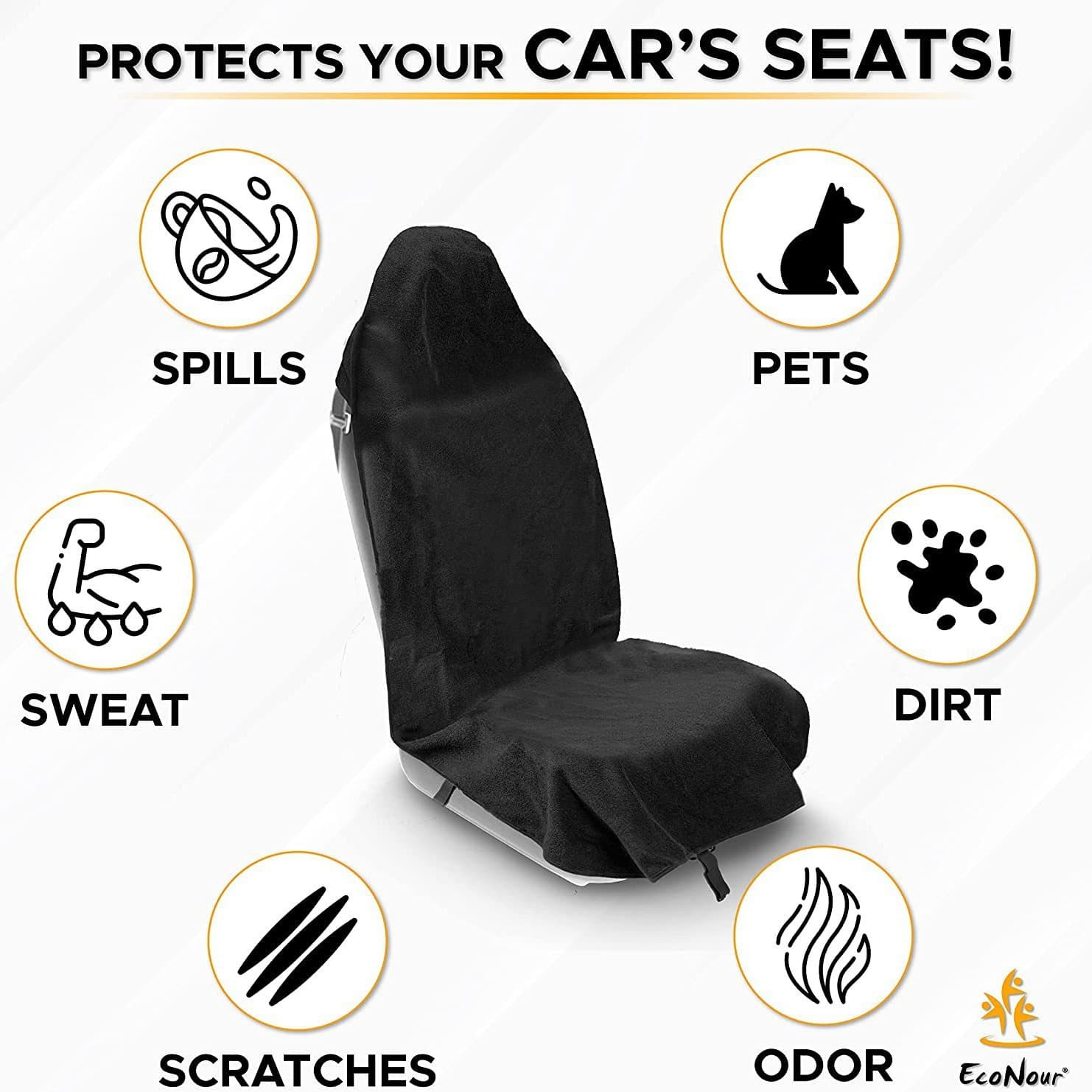 Cross-border Car Waterproof Anti-slip Seat Cover All-season Universal Vehicle Seat Cover Dust-proof Sports Sweat-absorbing Towel Cushion