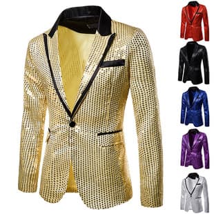 Men's Suit Sequin Performance Dress Suit Nightclub Men's Wear Host Emcee Photography Studio Blazer Suit