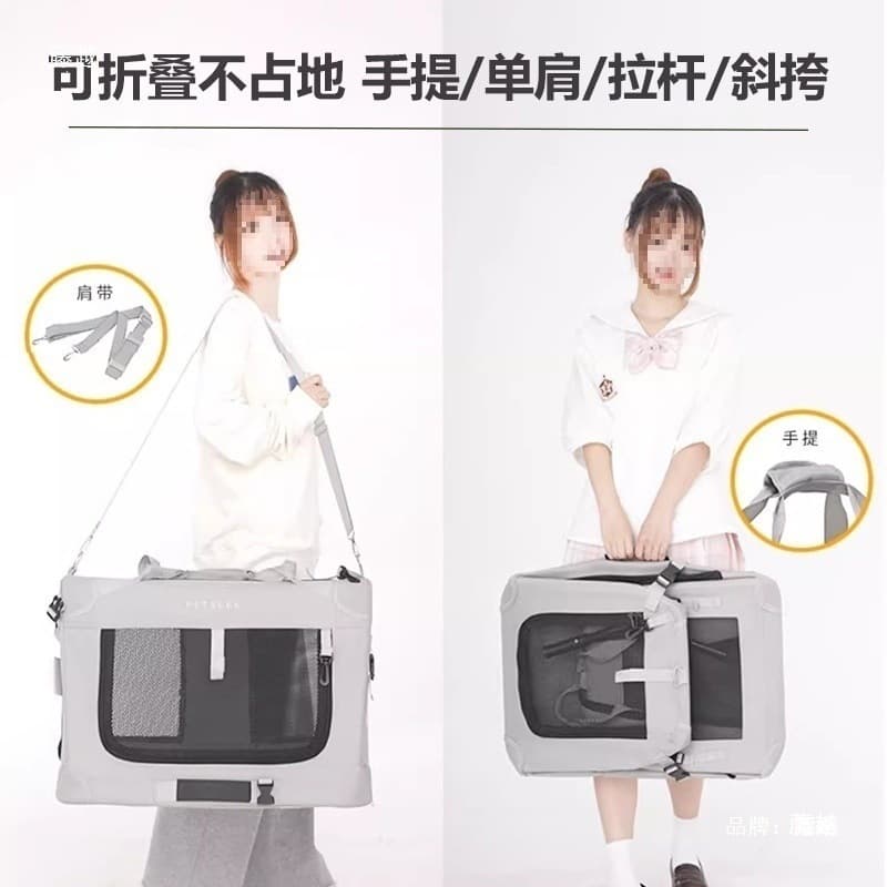 Maine Coon Cat Carrier Portable Large Capacity Pet Rolling Luggage Double Cat Carrier Ragdoll Cat Carrier Pet Travel Bag