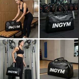 Waterproof Patent Leather Travel Bag, Logo Matte Leather Handbag, Patent Leather Sports Bag, Mirror Leather Gym Bag