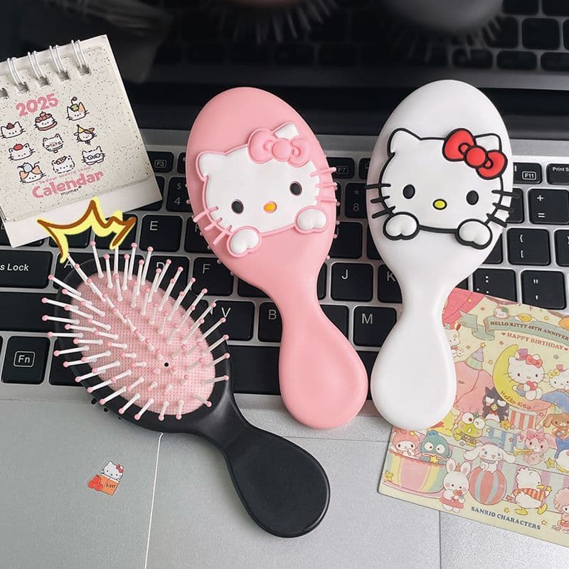 Creative Cartoon Cute Air Cushion Comb for Students, Portable Airbag Comb, Household Small Comb, DIY Sticker Massage Hair Comb