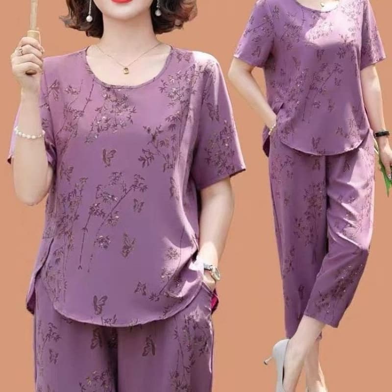 Middle-aged mother's summer thin clothing wholesale in stock Changshu direct supply 2026 new women's summer street stall clothing