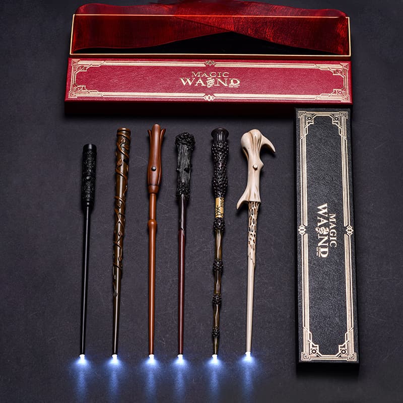 Rechargeable Glowing Magic Wand Harry Potter Hermione Wand USB/Type-C Rechargeable Light-Up Magic Wand