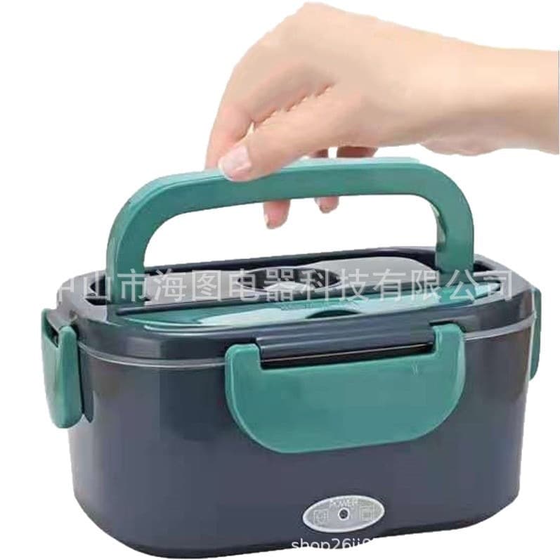 Manufacturer's electric heated insulated lunch box, plug-in lunch box, portable stainless steel insulated box, two-in-one dual-use for car use