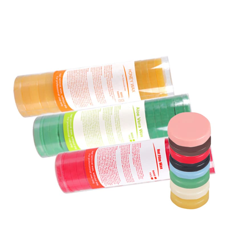 500g Hard Wax Beads in PVC Tub, Solid Wax Discs for Hair Removal, Hard Wax for Cross-Border Sales