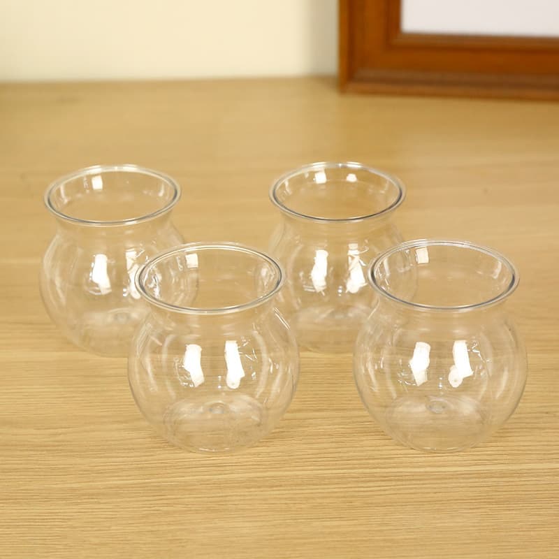 Transparent Hydroponic Vase for Plants, Grass Head Doll, Succulent Cultivation Pot, Creative Desktop Micro Landscape Ecological Bottle