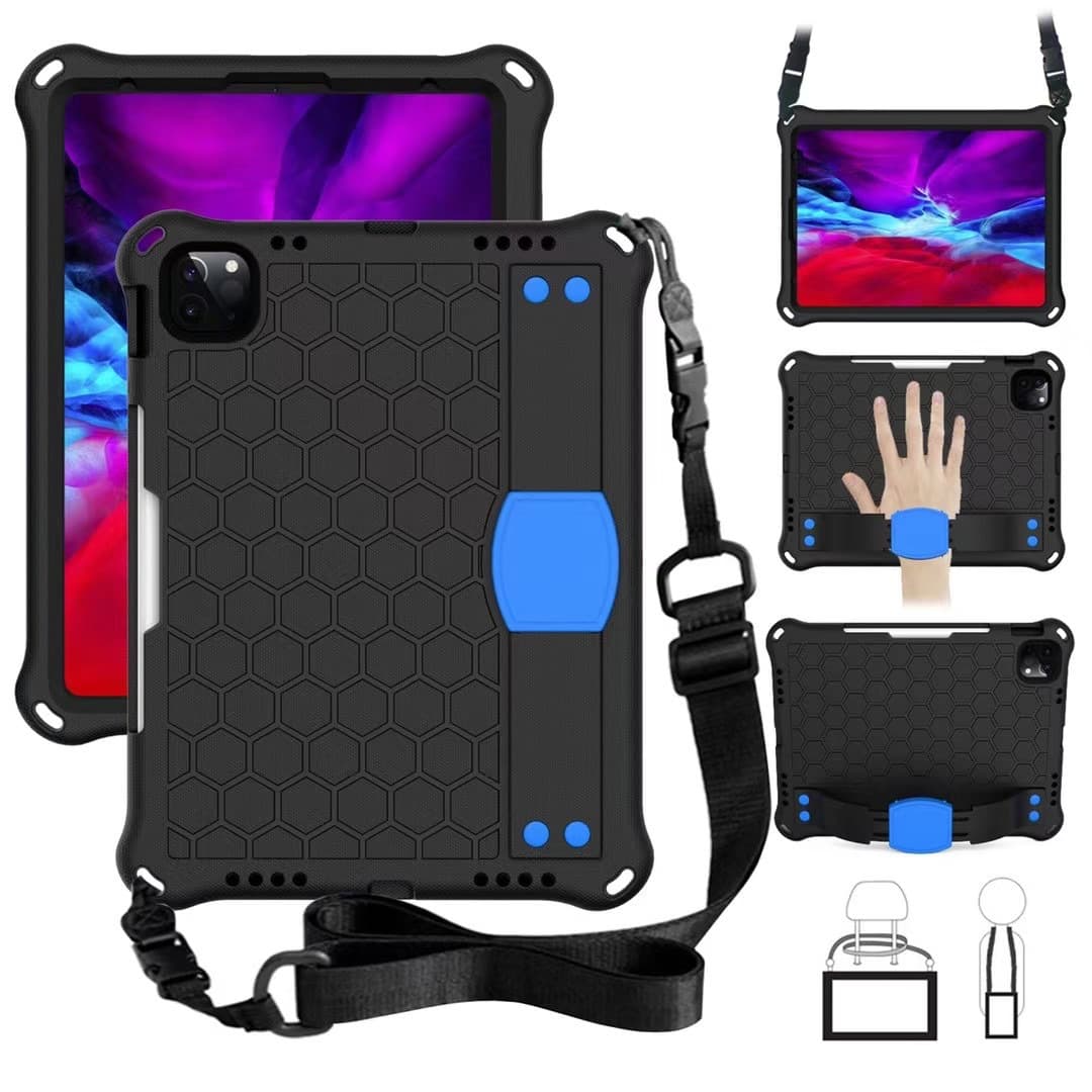 Compatible iPad Pro 11 Honeycomb Case Air5 Strap Style Pen Holder A9 Plus Tablet Shockproof Case