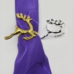 Sparkling hotel accessories napkin buckle Christmas deer shaped napkin ring tableware napkin ring