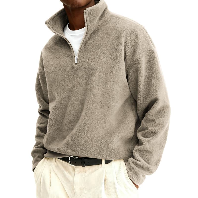 2026 Independent Station Cross-Border European and American Half-Zip Sweatshirt Ethnic Style 3D Print Men's Sweatshirt Wholesale
