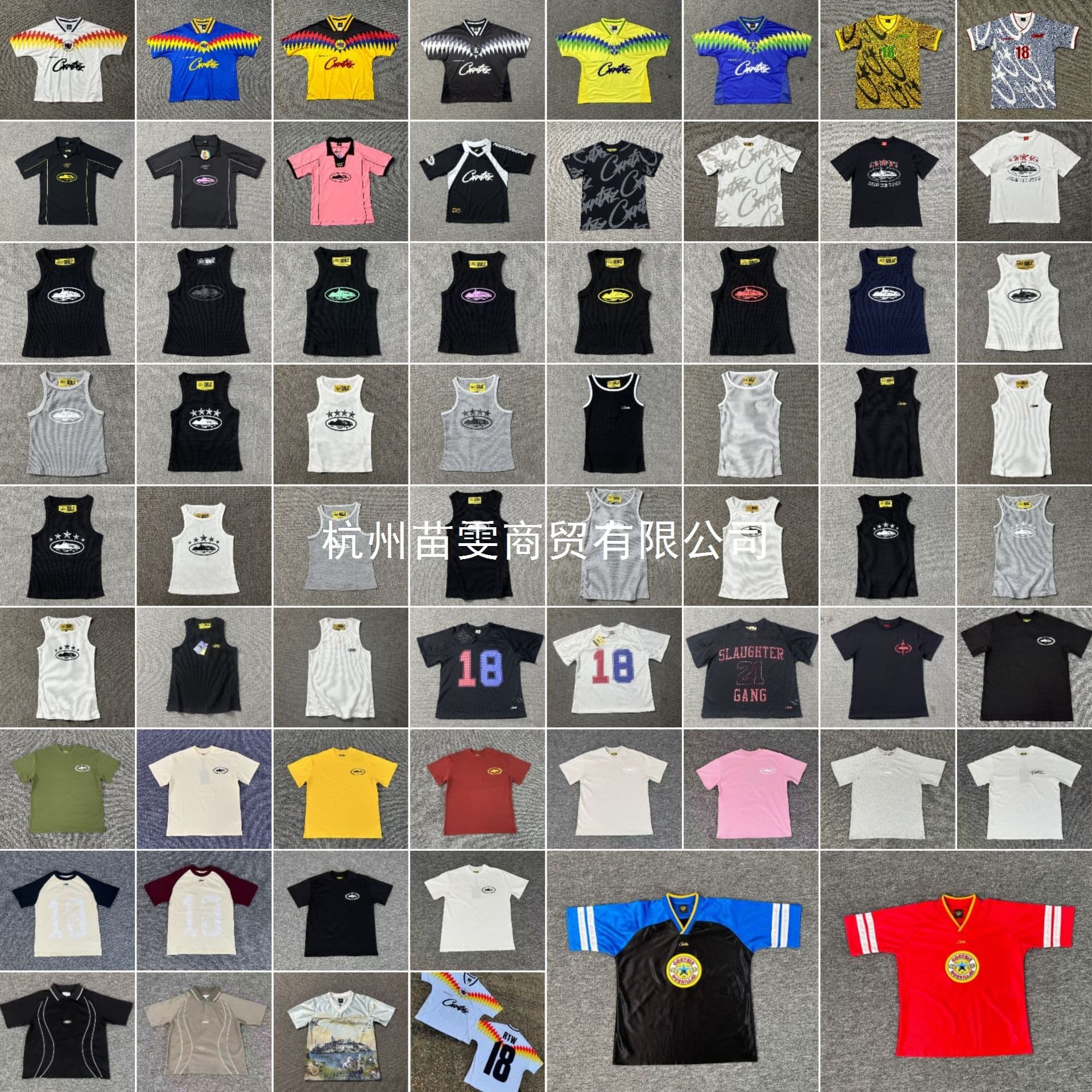Correct version of CORTEIZ Alcatraz round neck short-sleeved cross-border high version pure cotton breathable T-shirt European and American trendy vest