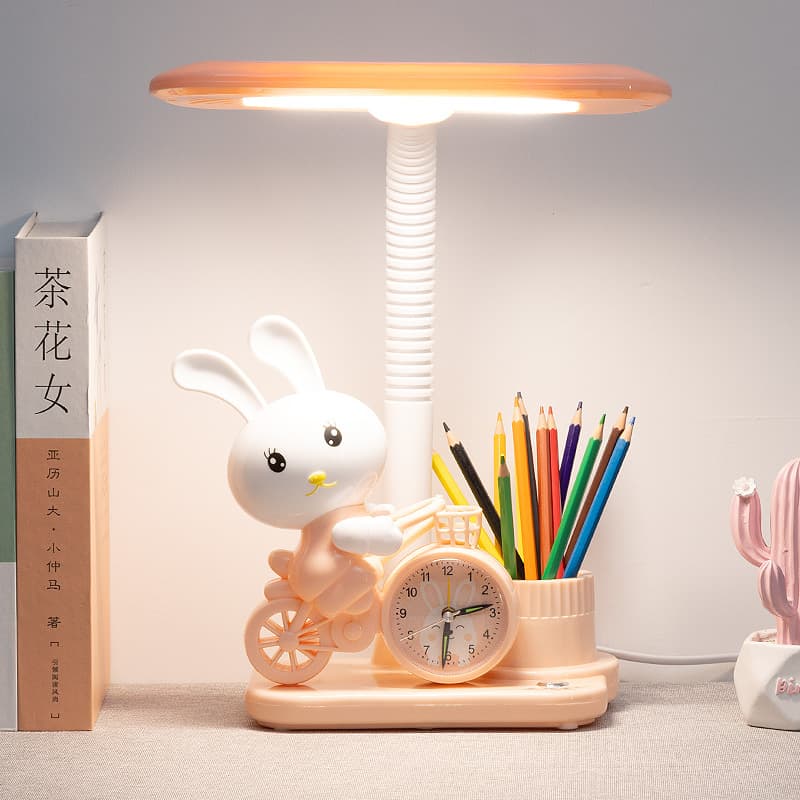 Children's Cute Desk Lamp for Elementary School Writing, Multifunctional Cartoon Bedroom Bedside Light