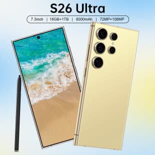 S26 Ultra Cross-border Smartphone, 16+1T 7.3-inch HD Screen 5G All-in-One, Foreign Trade Model New Smartphone