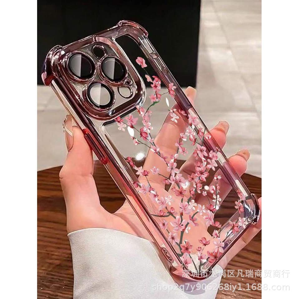 Plum Blossom Compatible Apple 16 PRO MAX Phone Case iPhone 11/2/3/4/15/XR/XS Max Protective Cover