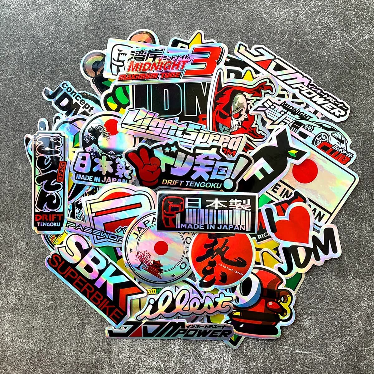 60pcs Helmet Stickers Sponsor JDM Elements Motorcycle Stickers Girl Eyes Sticker Scratch Cover Tail Box Decal