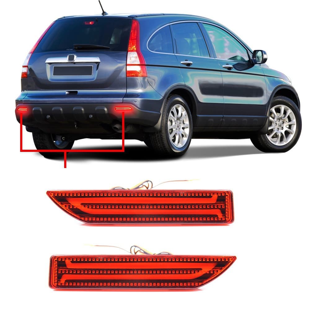 Compatible with Honda HONDA CITY 09' CRV Fengfan Modified Rear Bumper Light Rear Bar Light LED Tail Light