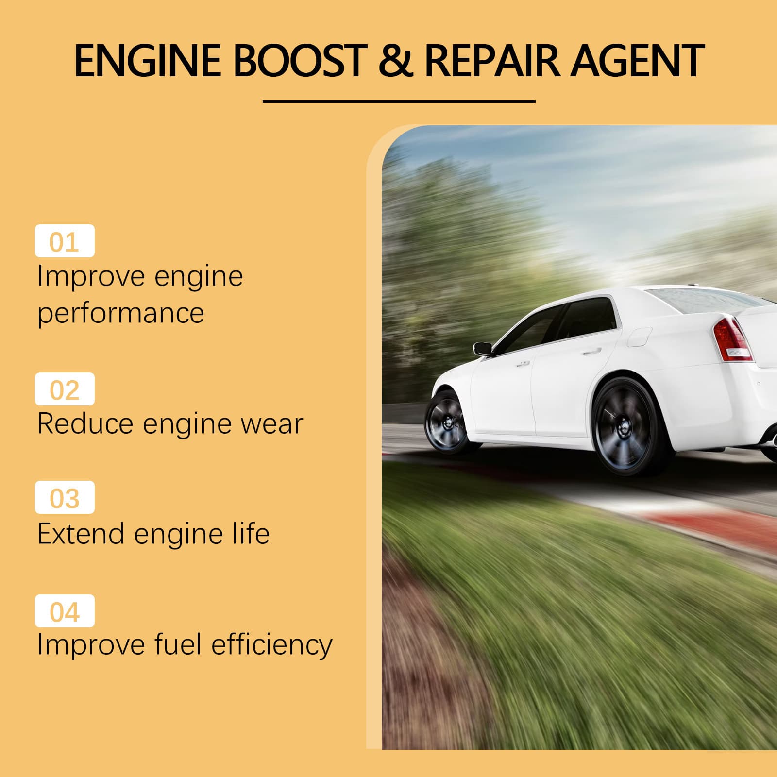 RAYHONG Engine Protectant Car Protectant Reduce Noise Anti-Shake Anti-Rust Car Cleaning Maintenance Agent