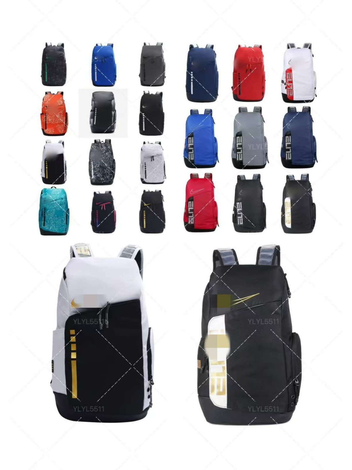 Air Cushion Backpack Casual Sports Fitness Basketball Student Laptop Bag Large Capacity Travel Backpack Customizable Trendy Brand