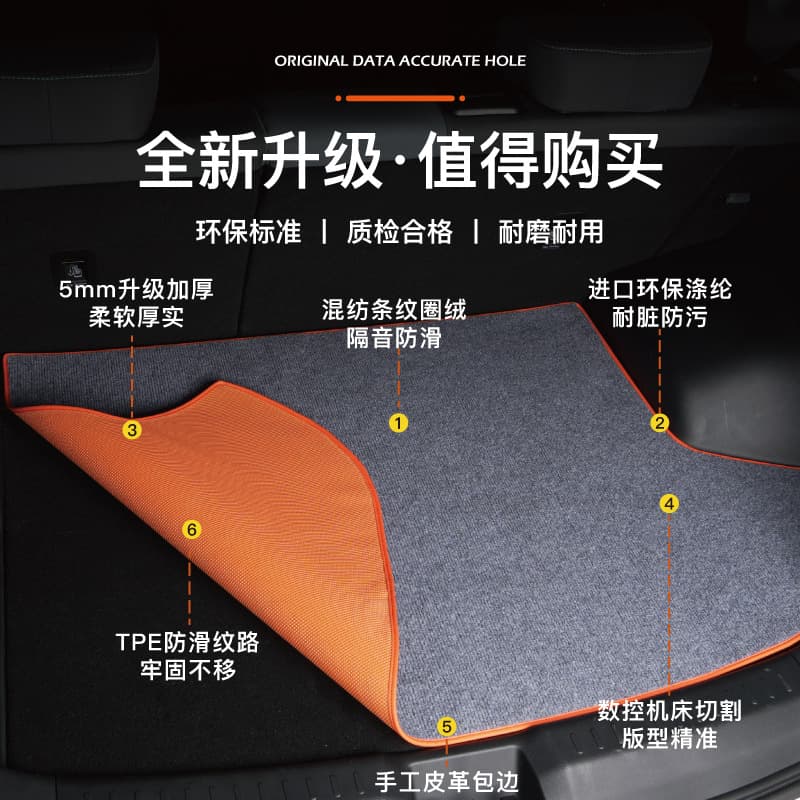 Compatible with Toyota Wildlander, Frontlander, 2024 RAV4, CHR, Harrier, IZOA, BZ3 Trunk Cargo Mat