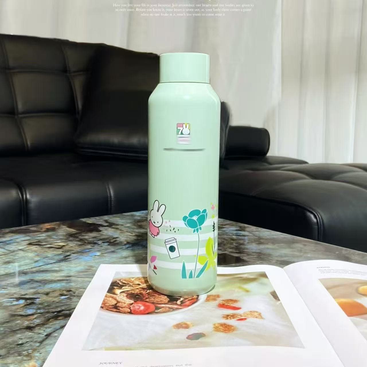 Star Daddy Miffy's 70th Anniversary Small Mouth Bottle Thermos Car Cartoon Girl Cartoon 316 Stainless Steel Cute