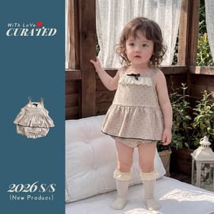 Baby Girl Thin French Bodysuit, Vintage Polka Dot Bow Tie Strap Diaper Cover Dress, Summer Infant Clothing