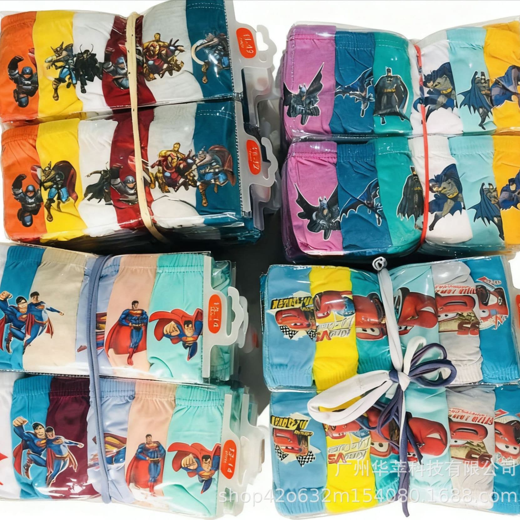 6-Pack Triangle Kids Underwear Spider Paw Patrol Car Avengers Boys Boy Underwear for Toddlers and Children