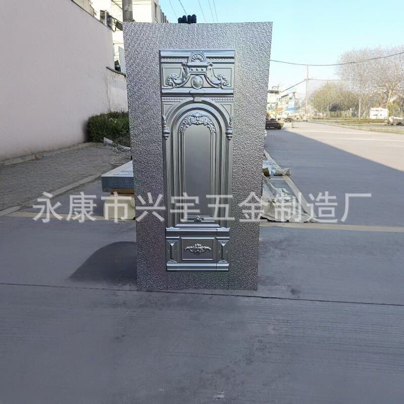 Cold Rolled Steel Stamped Door Skin, Security Door Surface Decorative Pattern Plate, Galvanized Anti-Rust, Hot-Selling Export Item, Customizable