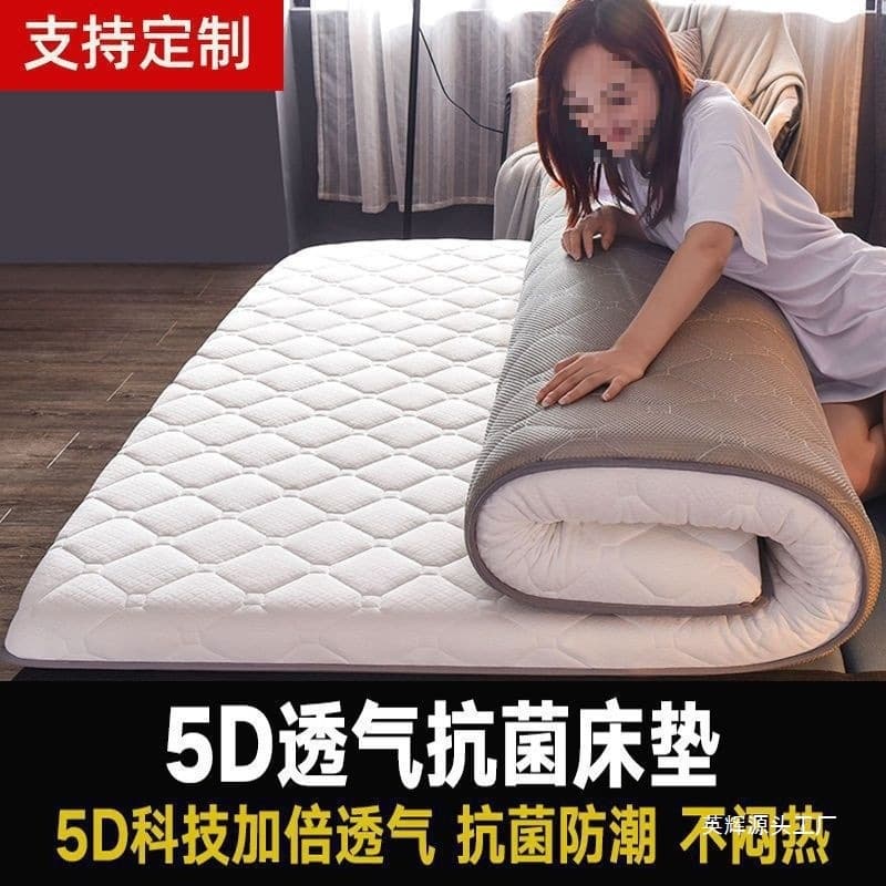 Flannel Mattress, Extra Thick Tatami Sponge Pad, Single/Double Dormitory Bedding, Memory Foam Pad for Ground Sleeping
