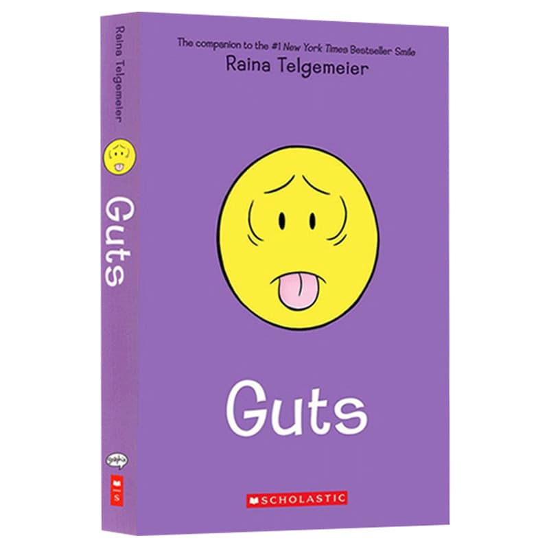 Guts by Raina Telgemeier: Children's Full-Color Comic English Picture Story