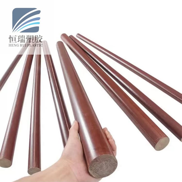 Insulation Wear-Resistant Electrical Cloth Rod Phenolic Resin Rod Cloth Pattern Rod Bakelite Rod Processing Bakelite Rod Diameter 8-250