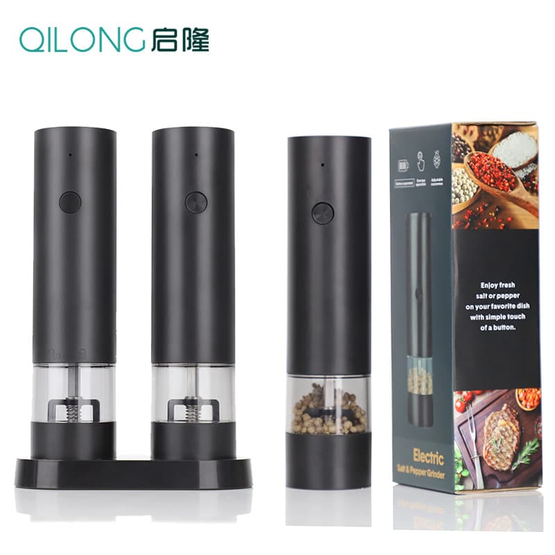 2025 New Model Electric Pepper Grinder for Home Use, Rechargeable with Adjustable Coarseness for Sea Salt and Powder