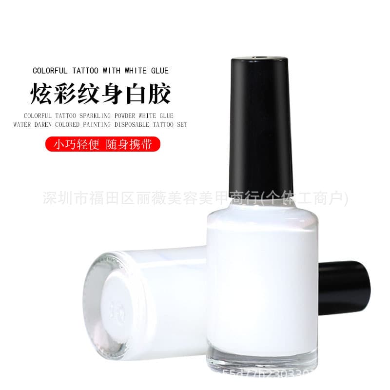 Manufacturer supplies hot-selling tattoo sticker glue, manicure star paper glue, manicure sticker glue 10ml