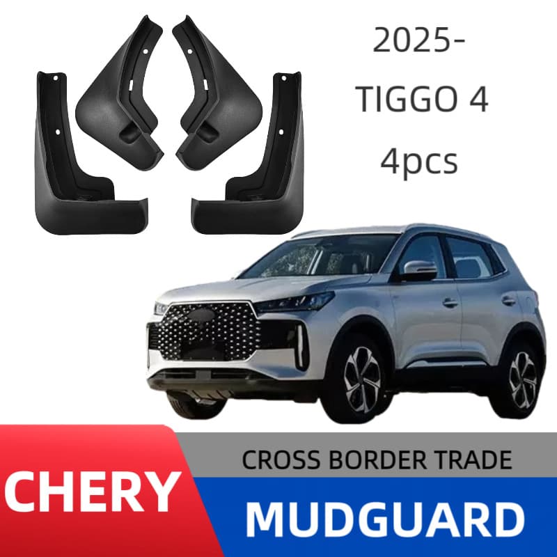 Soft Mud Flaps for Chery Tiggo 4 Pro 2025 Car Fender Mudguards Export Cross-border