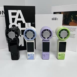 Cross-border Hot Selling SS-039 Handheld Mini Fan High-Speed Cooling Ice Compress Large Screen Digital Display Neck Fan Outdoor Portable Fan