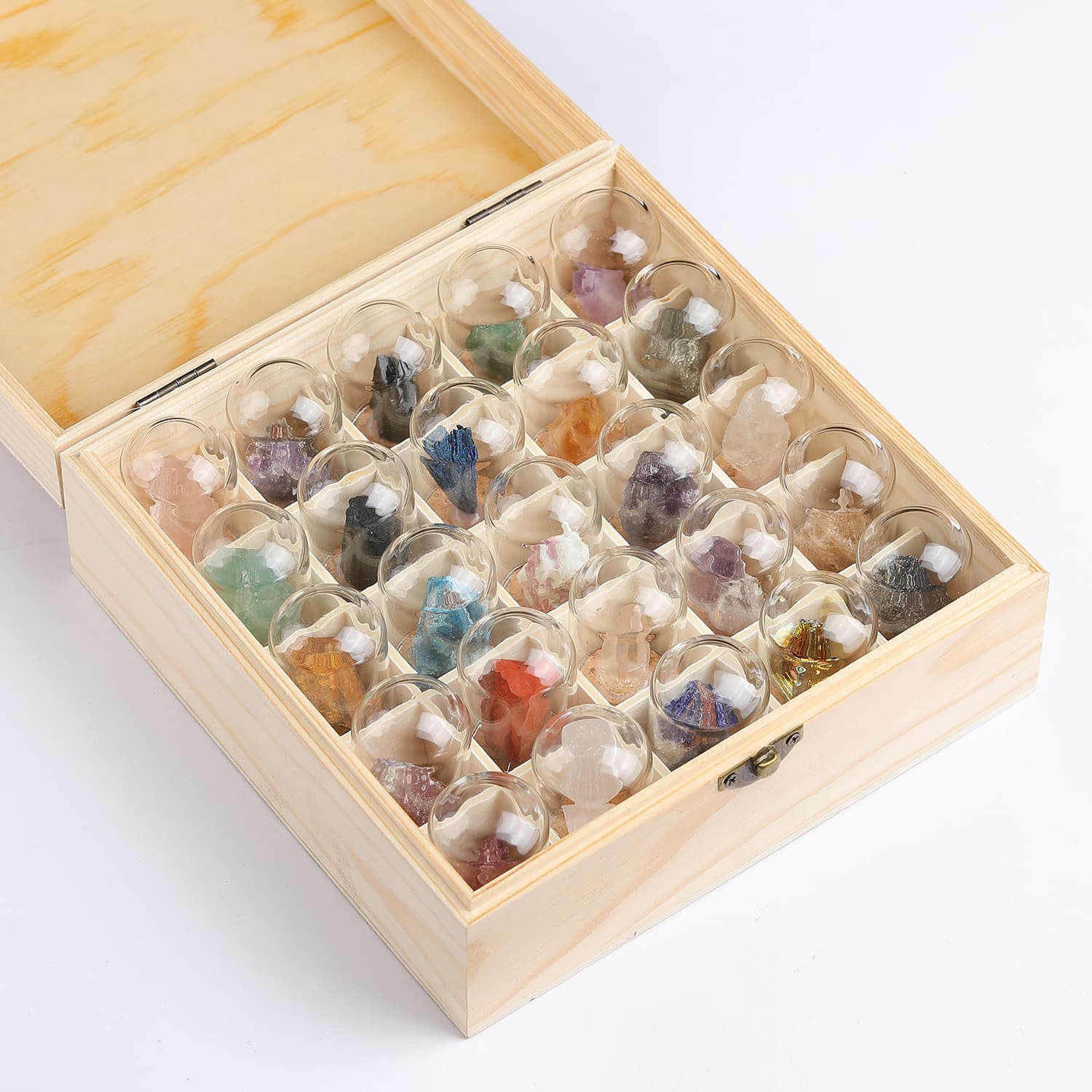 Natural Crystal Mineral Specimen Display Rock Sample Teaching Aids Children Science Education Quartz Agate Stone Artifacts