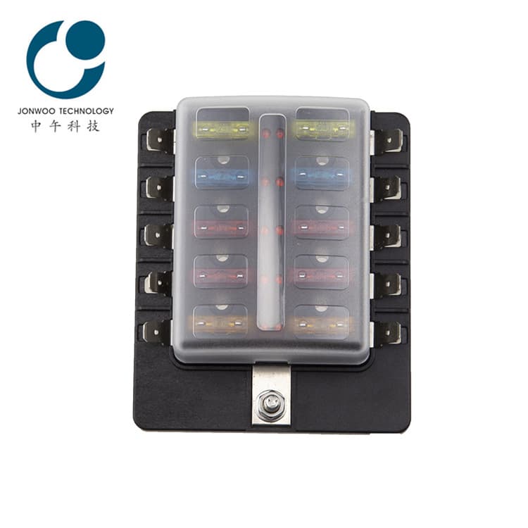 Car Insurance Fuse Holder Modification Plug Style Screw With Light Insurance Fuse Box 10 Way Boat Car Accessories