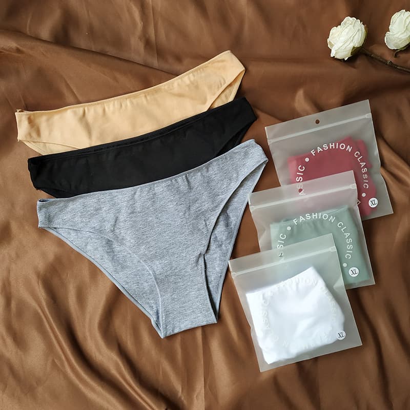 Low-Waist Sexy Briefs Women's Underwear Breathable Cotton Knitted Summer Thin Half-Coverage Simple Factory Wholesale Innerwear