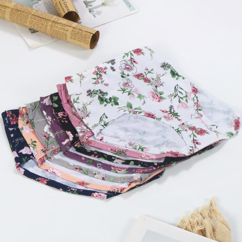 Factory direct sales wholesale of Russian 75D milk silk comfortable high-waisted plus size women's briefs