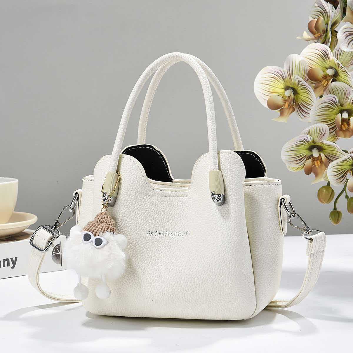 Hand bag for women 2026 new solid color Korean version ins fashion simple small square bag texture western style crossbody bag