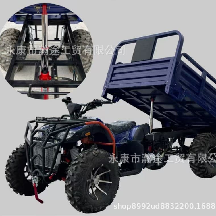 250CC 4WD Beach Buggy 300CC Off-Road with Dump Bed Beach Buggy 350CC All-Terrain Transport Hauler Cross-Border