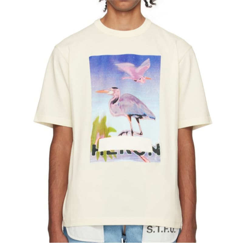 European code cross-border men's and women's short-sleeved T-shirt bottoming versatile T-shirt graphic top high-quality printed pullover 25 spring and summer