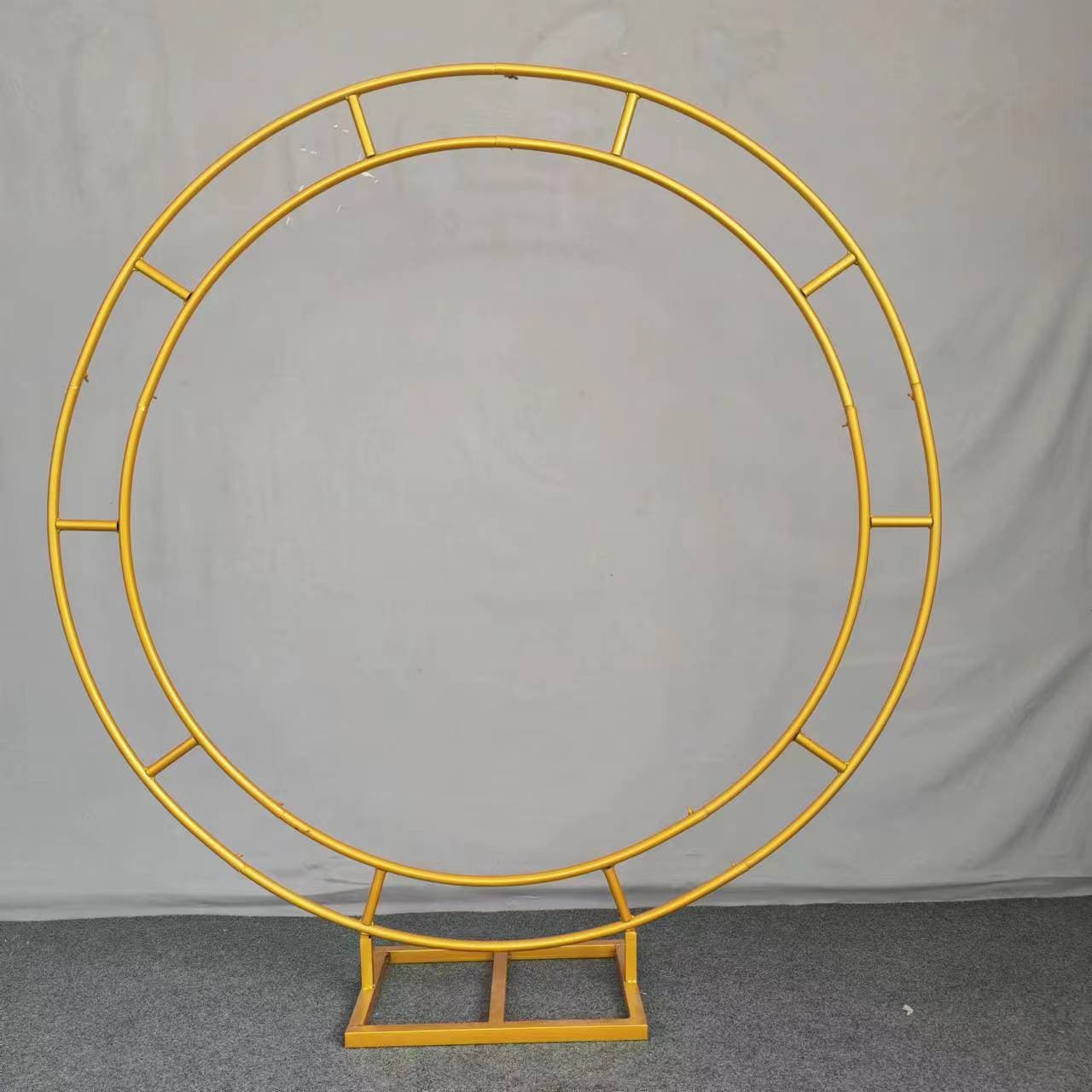 New Wedding Prop Iron Ring Frame Wedding Iron Ring Round Arch Flower Door Wedding Background Decoration