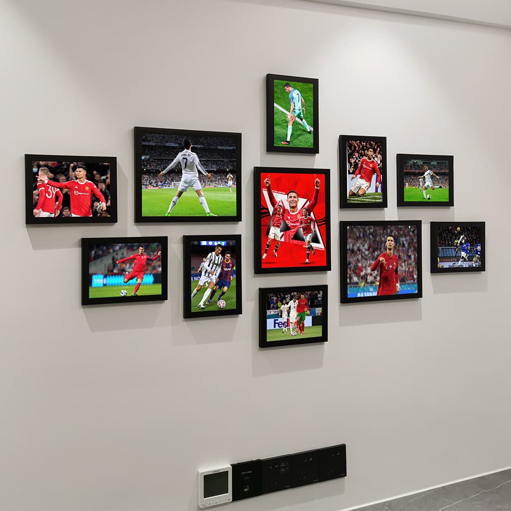 Manchester United Ronaldo Poster World Cup Decorative Painting Football Club Sports Poster Wall Frame Combination Photo Wall