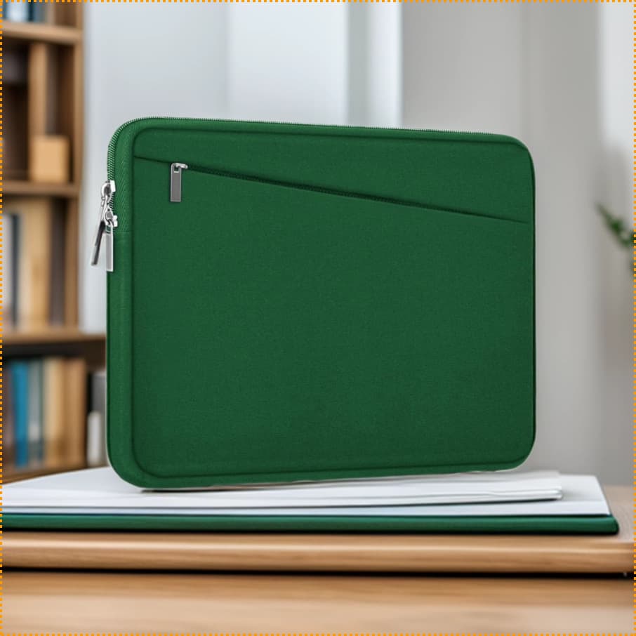 Cross-Border Exclusive Ready Stock Computer Sleeve Plush Lined Thickened Waterproof Portable iPad Tablet Anti-Drop Storage Bag