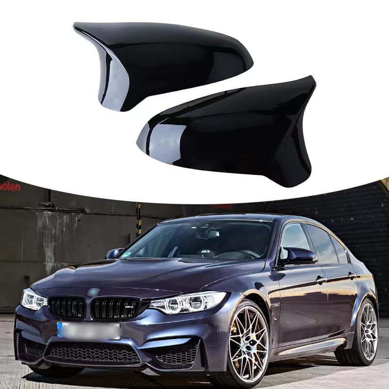 Suitable for 15-19 BMW F80 F82 M4 rearview mirror cover horn carbon fiber pattern rearview mirror shell decoration